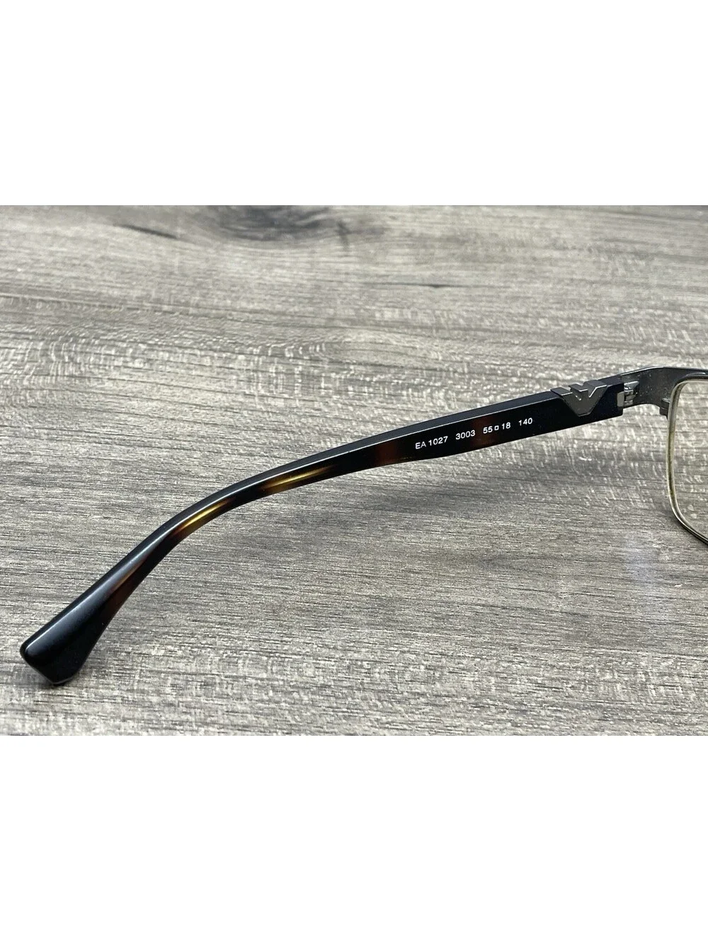 Emporio Armani EA1027 3003 Eyeglasses Full Rim Brown Tort Frames 55-18-140